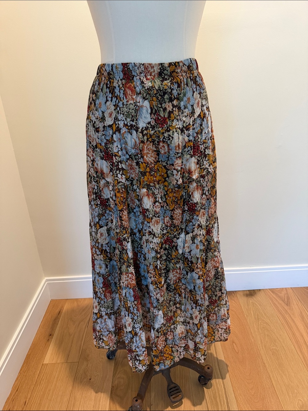 Nasally Bohemian Floral Maxi Skirt